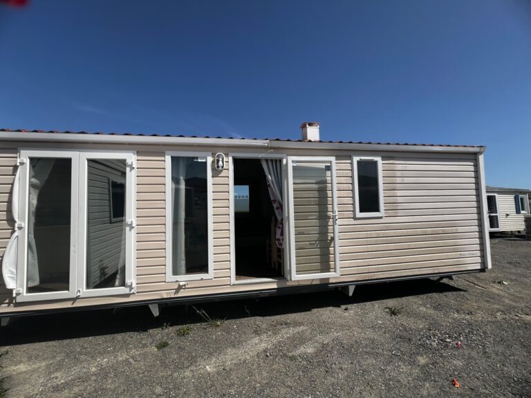 Exterior resistente de las mejores marcas de mobil home de ocasión